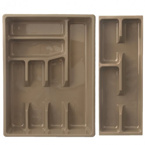Orion Serving tray s posuvným dílem, 39 x 29 cm,béžová
