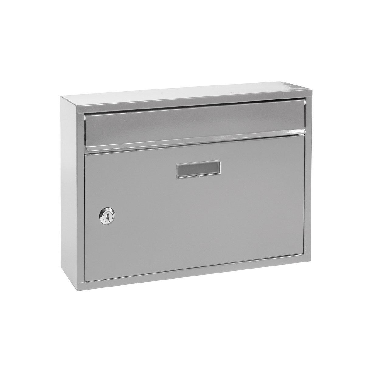 RichterPoštová oceľová schránka Terni, strieborná