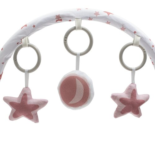 Baby Mix Multifunkcionális hintaszék a babaszámára Stars rózsaszín, 80 x 40 x 70 cm