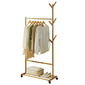 Cuier mobil Vikir tip 2, bambus , 80 x 35 x 174 cm