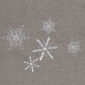 Weihnachtlicher Tischläufer Schneeflocken grau, 40 x 90 cm
