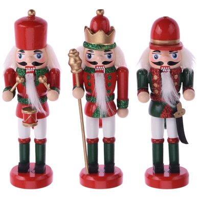 Set figurine Spărgător de nuci, suspendat 3 buc., 12,5 cm