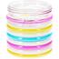 Repelentní svíčka Citronella Stripes, 780 g, 11 v 12 cm, růžová