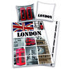Bavlnené obliečky London collage, 140 x 200 cm, 70 x 90 cm
