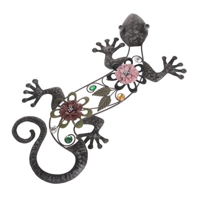 Kovinska dekoracija za steno Lizzard, 27,5 x 50 x5 cm