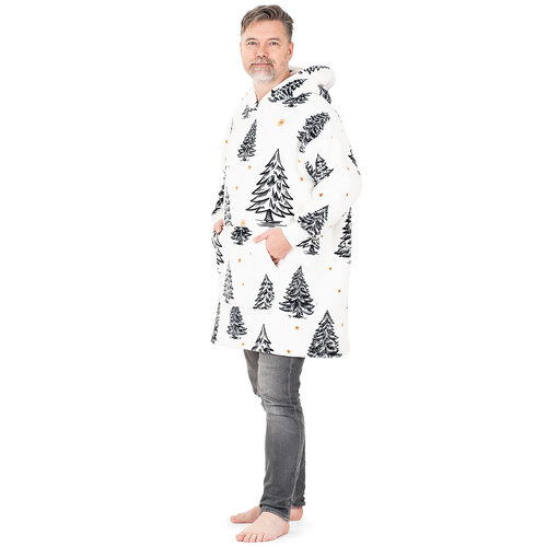 Hanorac din micropluș 4Home Frosted Trees, uni L - pentru bărbați