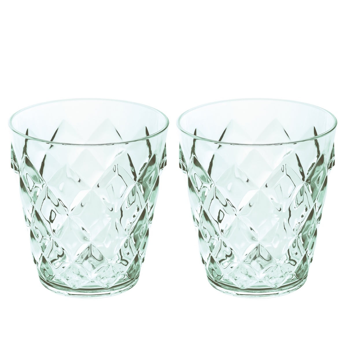 Set 2 cupe Koziol CRYSTAL, verde