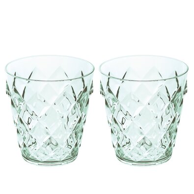 Koziol 2-delni set kozarcev CRYSTAL, zelen