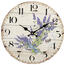 Nástenné hodiny Levanduľa, pr. 34 cm