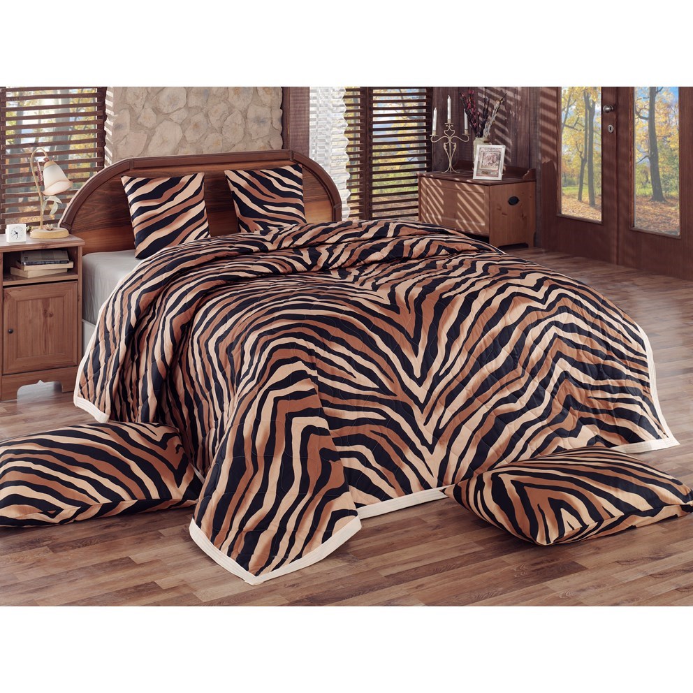 TipTrade Prehoz Bengal, hnedá, 220 x 240 cm, 2x 40 x 40 cm