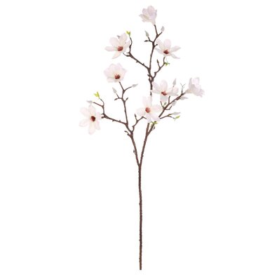 Sztuczna kwiat Magnolia biała, 30 x 10 x 85 cm