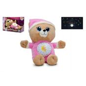 Teddies Plyšový medvedík Uspávačik 32 cm, ružová