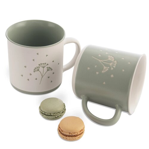 Set de căni ceramice Orion Greenish 4 buc, 0,5 l