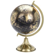 Złoty globus o śr. 20 cm na złotej podstawie