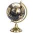 Złoty globus o śr. 20 cm na złotej podstawie