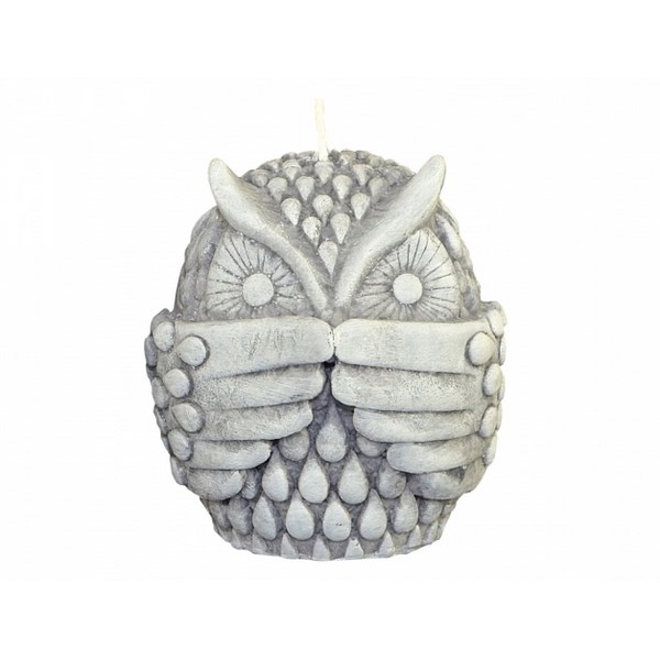 Dekoratívna sviečka Sova nehovorím