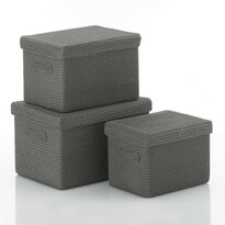 Kela RIMOSSA 3 részes tárolókosár készlet, szürke Kela RIMOSSA 3 részes tárolókosár készlet, szürke