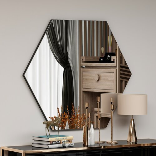 Zeo Black tükör 60 x 70 cm