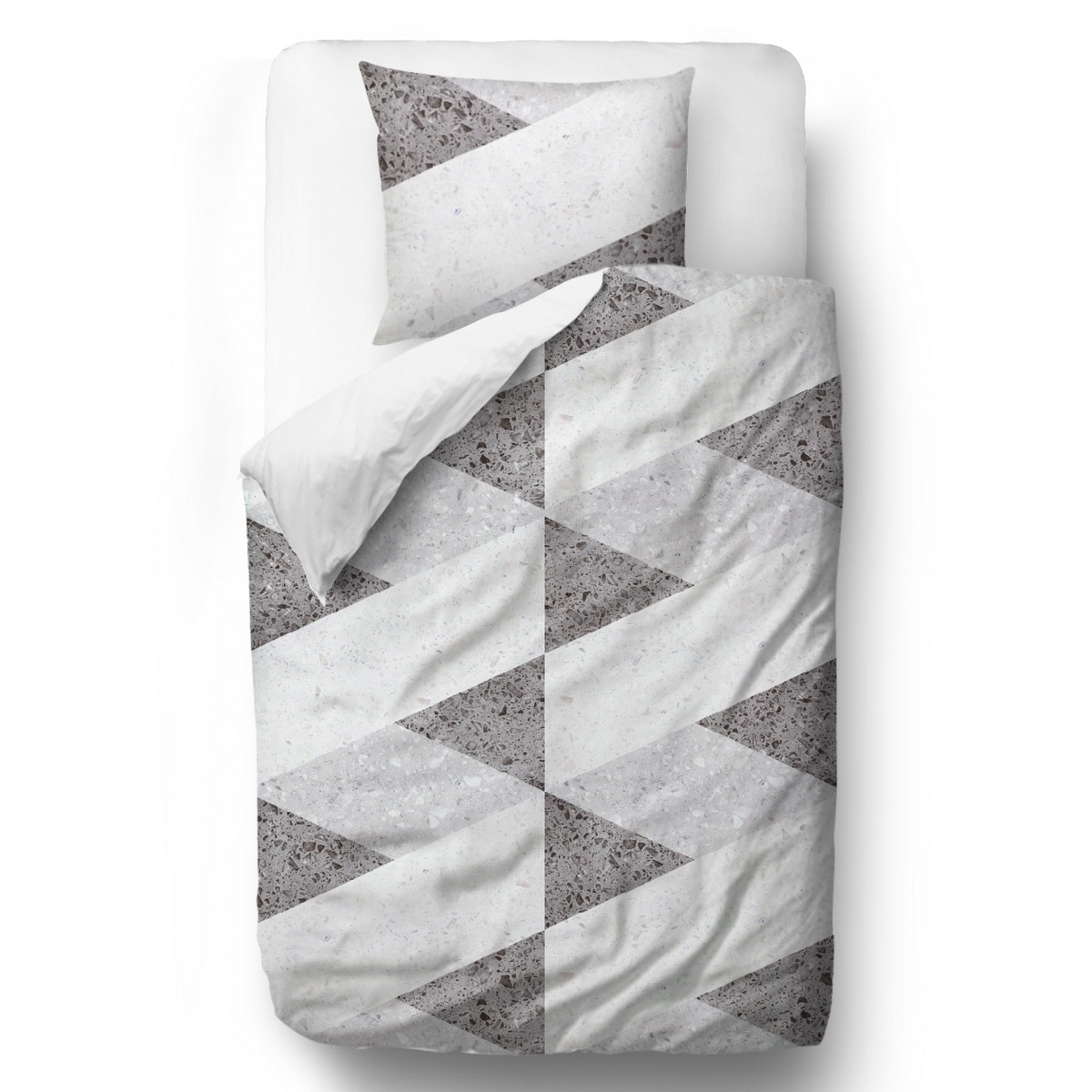 Butter Kings Saténové povlečení Geometric pattern, 140 x 200 cm, 70 x 90 cm