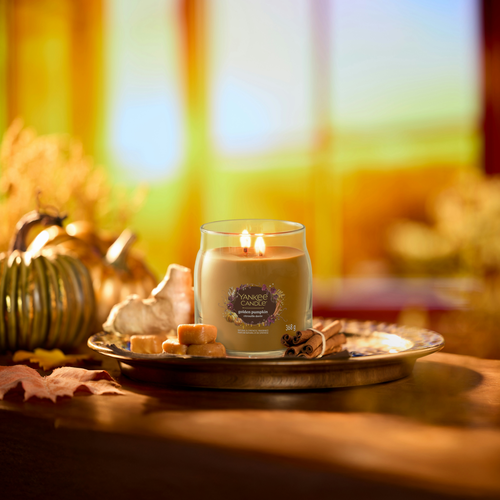 Yankee Candle Signature Golden Pumpkin illatgyertya, közepes méretű, 368 g