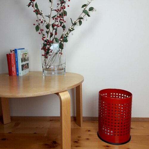 Alda Officer perforált szemetes 18 l, piros