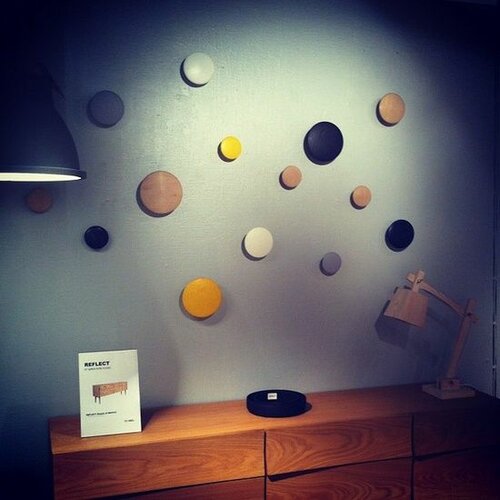 Wieszak The Dots mały 9 cm, szary