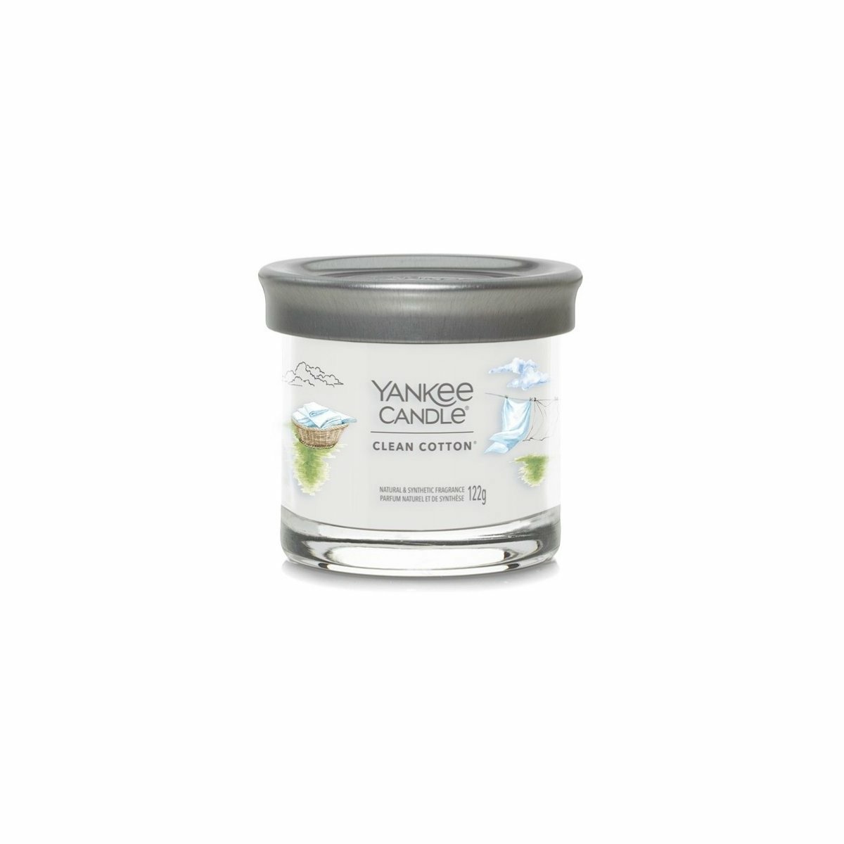 Yankee Candle Signature Tumbler Clean Cottonillatgyertya kis üvegben  , 122 g akciós termékkép 1