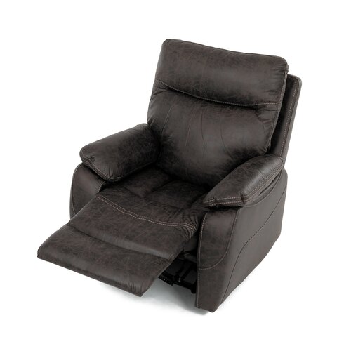 Polohovacie kreslo 4092 COF3, vintage, tmavohnedá