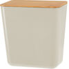 Aufbewahrungsbox mit Bambusdeckel Roger, 13 x 13,7 x 8 cm, Beige