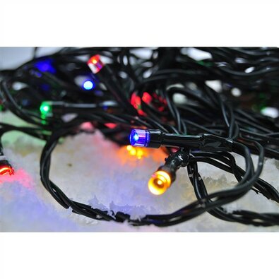 Solight Outdoor-Lichterkette 500 LED, 50 m, farbig