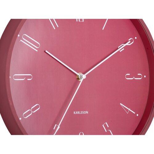 Karlsson 5988RD design falióra sötét rózsaszín,átmérő 30 cm