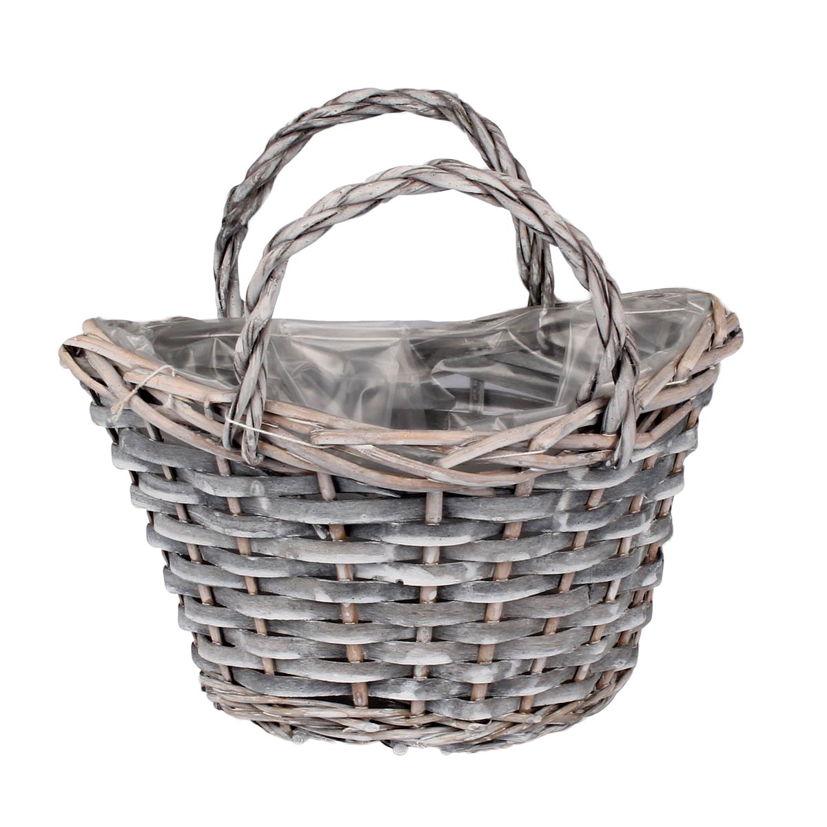 Ratanový obal kvetináč sivá, 26 cm