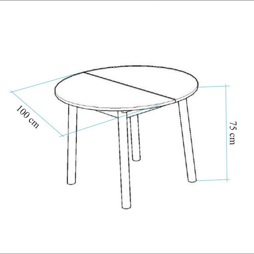 Jedálenský stôl Oliver Oak Black