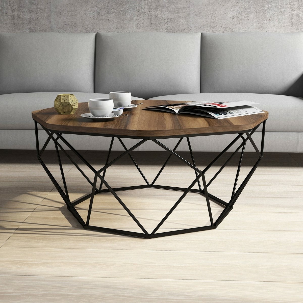 Konferenčný stolík Diamond Walnut