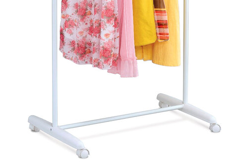 Stojan na oblečenie chróm / biela, 80 x 160 cm