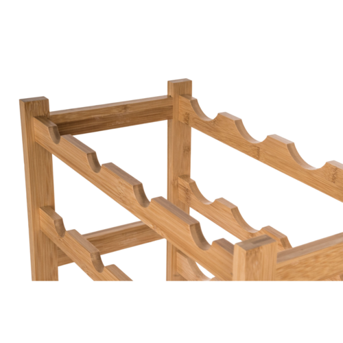 Raft pentruvinuri G21  din bambus, 8 sticle