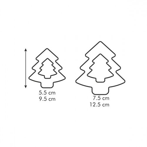 Tescoma DELICIA doppelseitiger Ausstecher, Baum