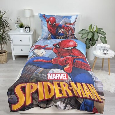 Jerry Fabrics Bombažno posteljnina Spiderman 04,140 x 200 cm, 70 x 90 cm