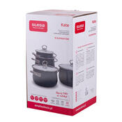 Set 8 vase Silesia Kate, roșu