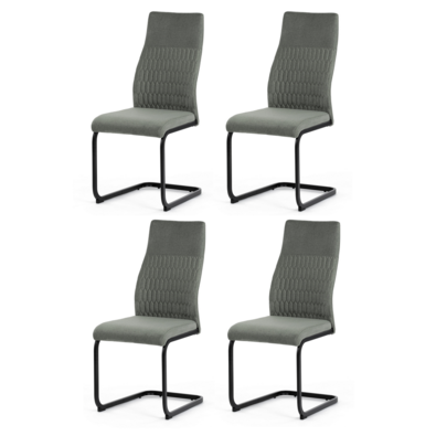 Set de scaune de sufragerie DCL-X7018 GRN2, 4 buc