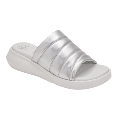 Scholl Pantofle Cuba strieborná, veľ. 40