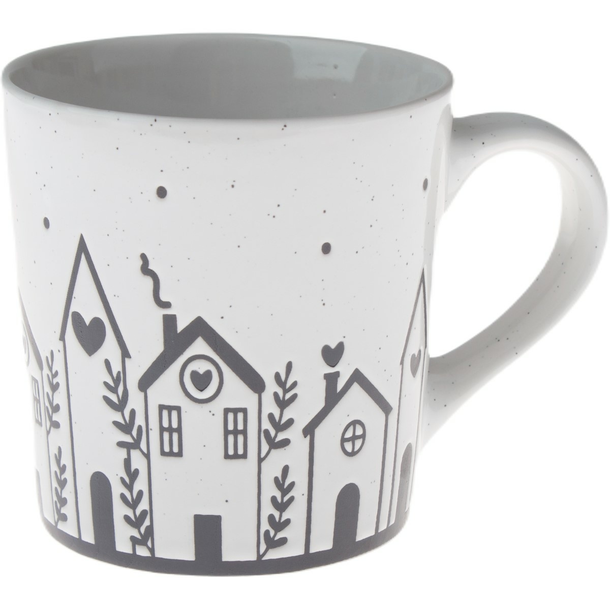 Ceramiczny kubek Domki I, 470 ml