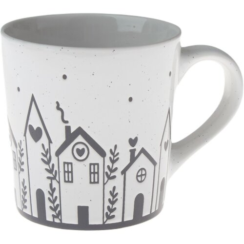 Ceramiczny kubek Domki I, 470 ml