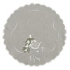 Vánoční ubrus chaloupky šedá, pr. 35 cm