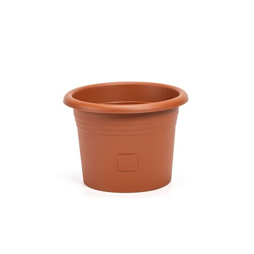 Plastia Selbstbewässernder Pflanzkübel Narza, Durchmesser 25 cm, Terrakotta