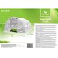 Happy Green Foliage box alb, 3 x 4,5 m