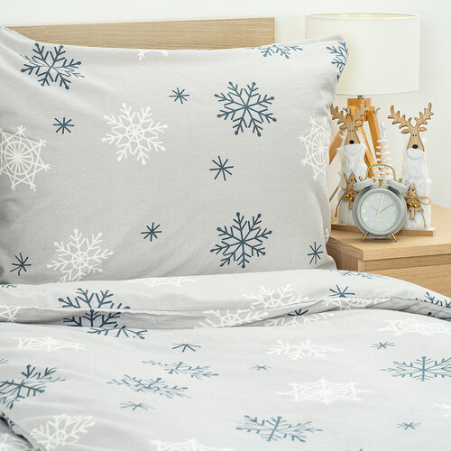 4Home Pościel flanelowa Snow Romance, 160 x 200 cm, 70 x 80 cm