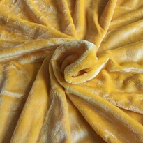 Cearșaf de pat micropluș galben