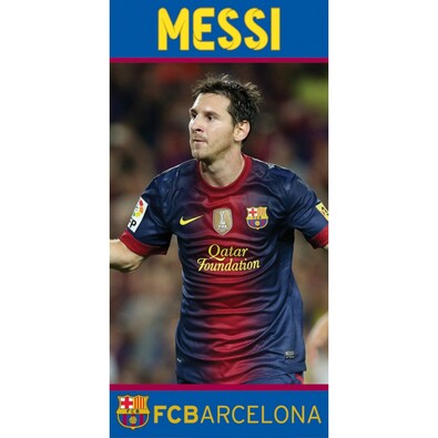 Osuška FC Barcelona Messi, 70 x 140 cm