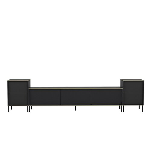 Imej Anthracite TV-szekrény szekrényekkel